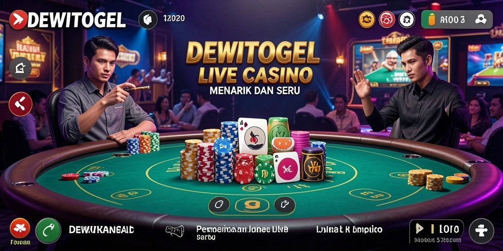 Screenshot DEWITOGEL menampilkan aksi seru dalam Live Casino.