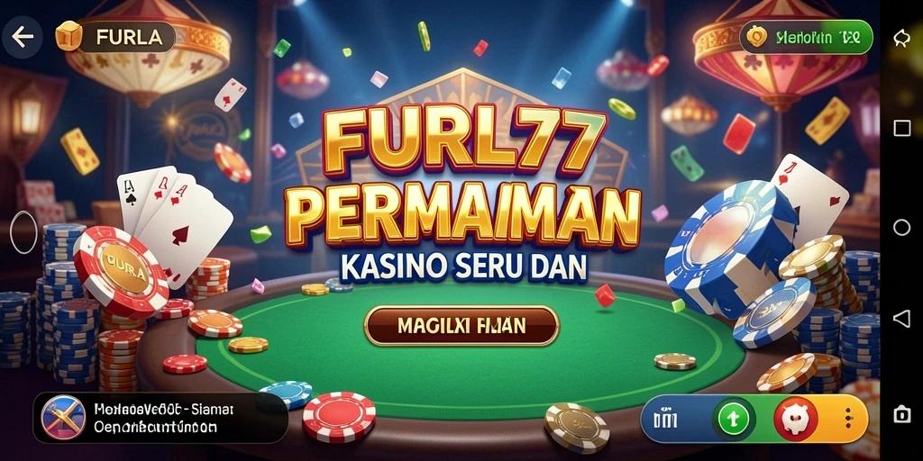 Screenshot gameplay FURLA77 menampilkan aksi seru di meja Kasino.