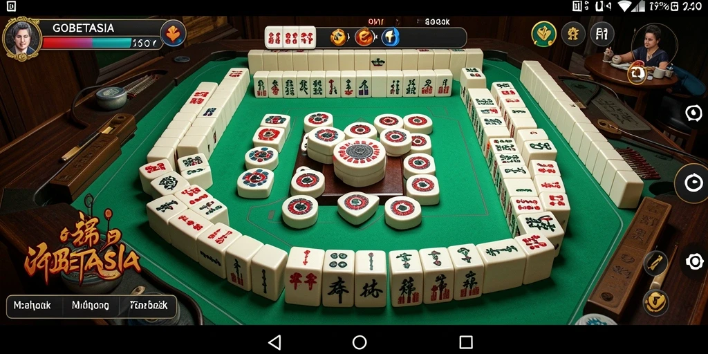 Tampilan gameplay Mahjong yang seru dan menarik dari GOBETASIA.