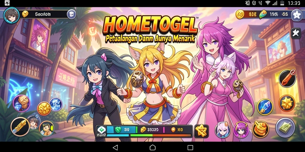 Tampilan gameplay <strong>HOMETOGEL</strong> yang seru dan penuh aksi.
