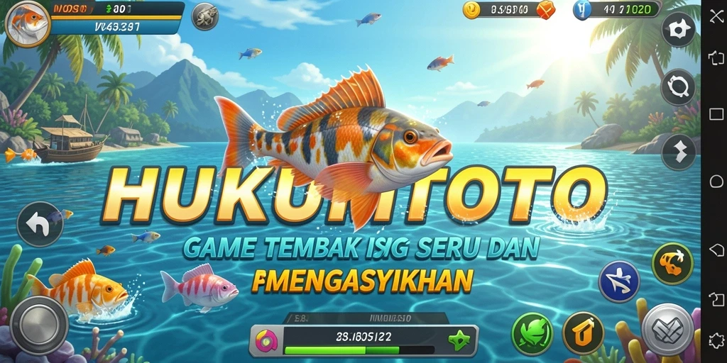 Gameplay HUKUMTOTO yang menarik dengan berbagai jenis ikan yang menunggu untuk ditembak.