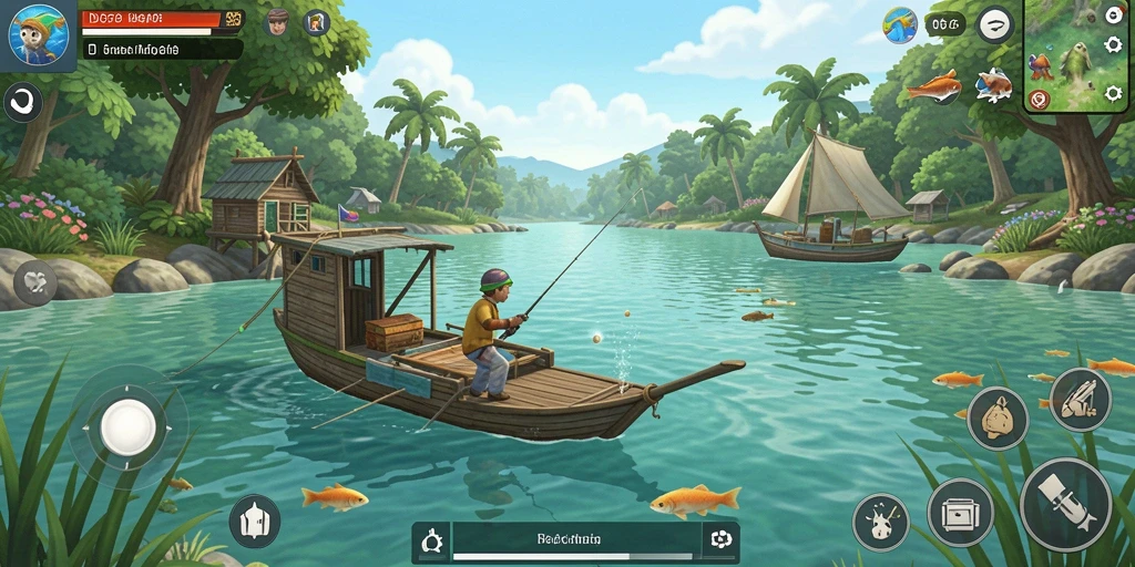 Menampilkan gameplay memancing yang seru dan menantang di ID678.