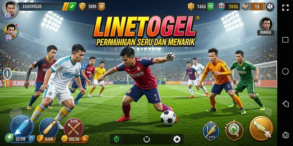 Screenshot gameplay <strong>LINETOGEL</strong> menampilkan keseruan bermain olahraga.