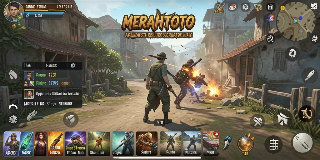 Tampilan antarmuka MERAHTOTO yang sederhana dan fungsional.