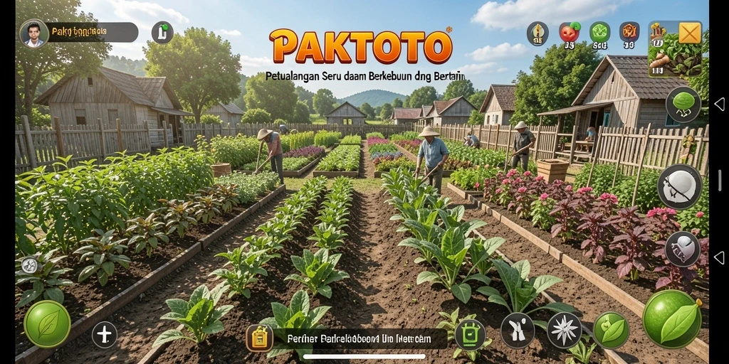 Screenshot PAKTOTO menunjukkan kebun yang subur dan mengasyikkan.