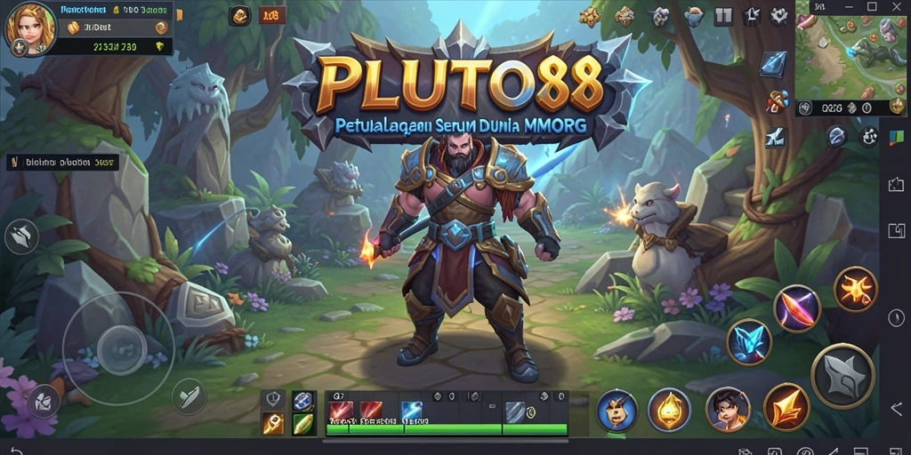 Tampilan menarik dari gameplay MMORPG PLUTO88 yang penuh aksi.