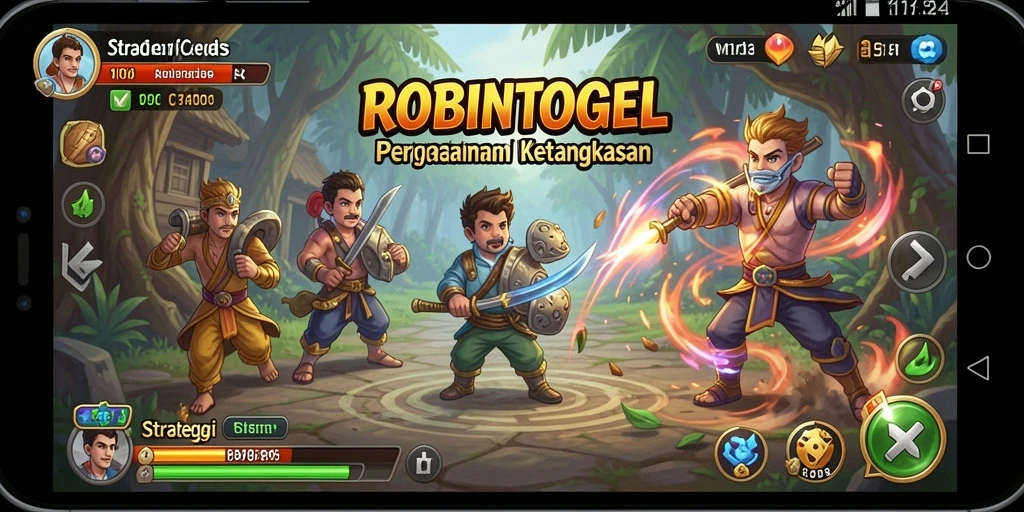 Tampilan gameplay mendebarkan dari ROBINTOGEL dengan strategi yang rumit.