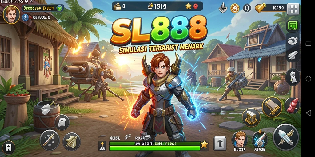 Tampilan gameplay SL888 yang menarik dan interaktif dalam simulasi.