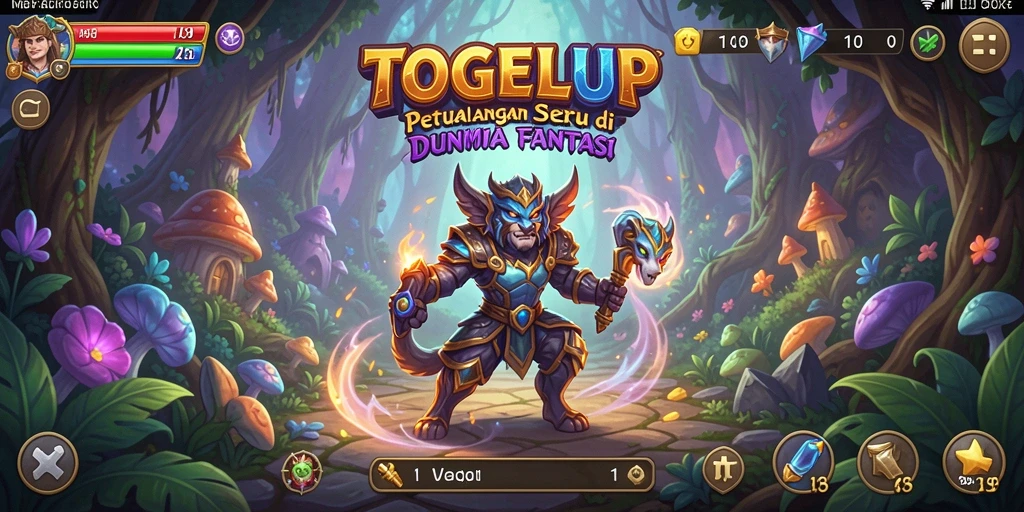 Tangkapan layar menunjukkan gameplay seru TOGELUP di dunia petualangan.